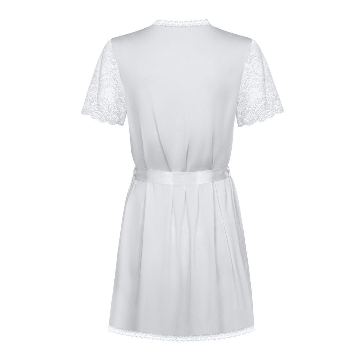 Obsessive Nachthemd OB robe white Miamor - & thong (L/XL)