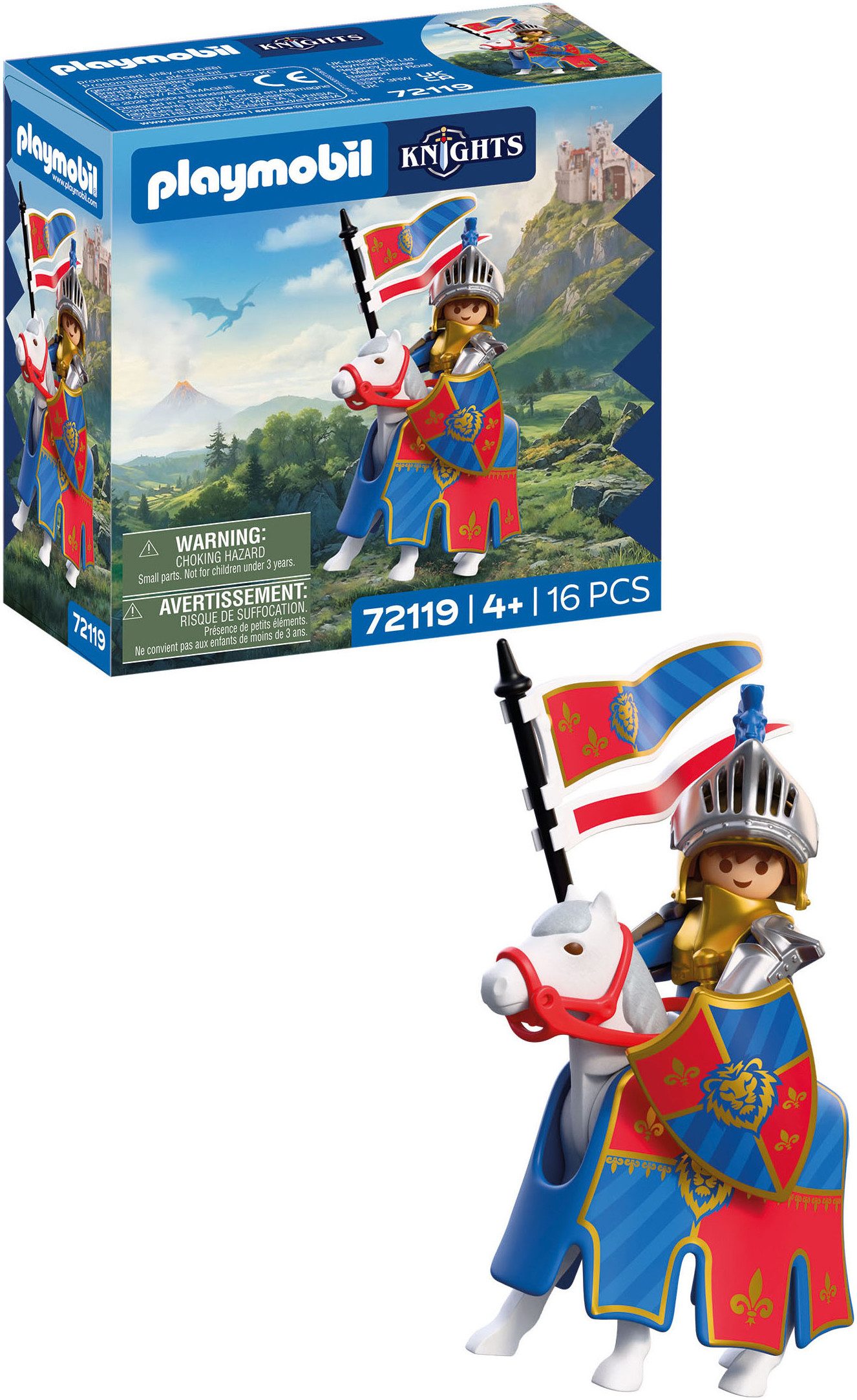 Playmobil® Anführer Löwenritter (72119), Knights Konstruktions-Spielset, (16 St), Made in Europe