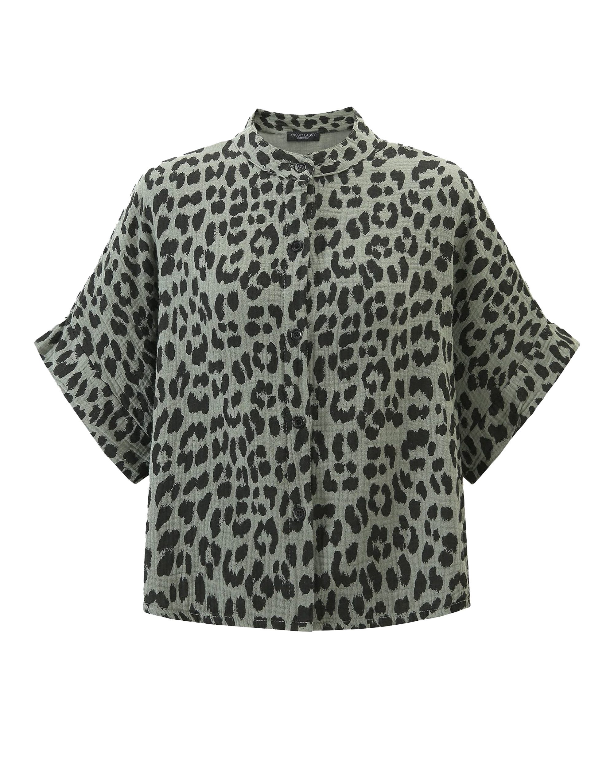 SASSYCLASSY Kurzarmbluse Oversize Musselin Bluse Damen günstig online kaufen