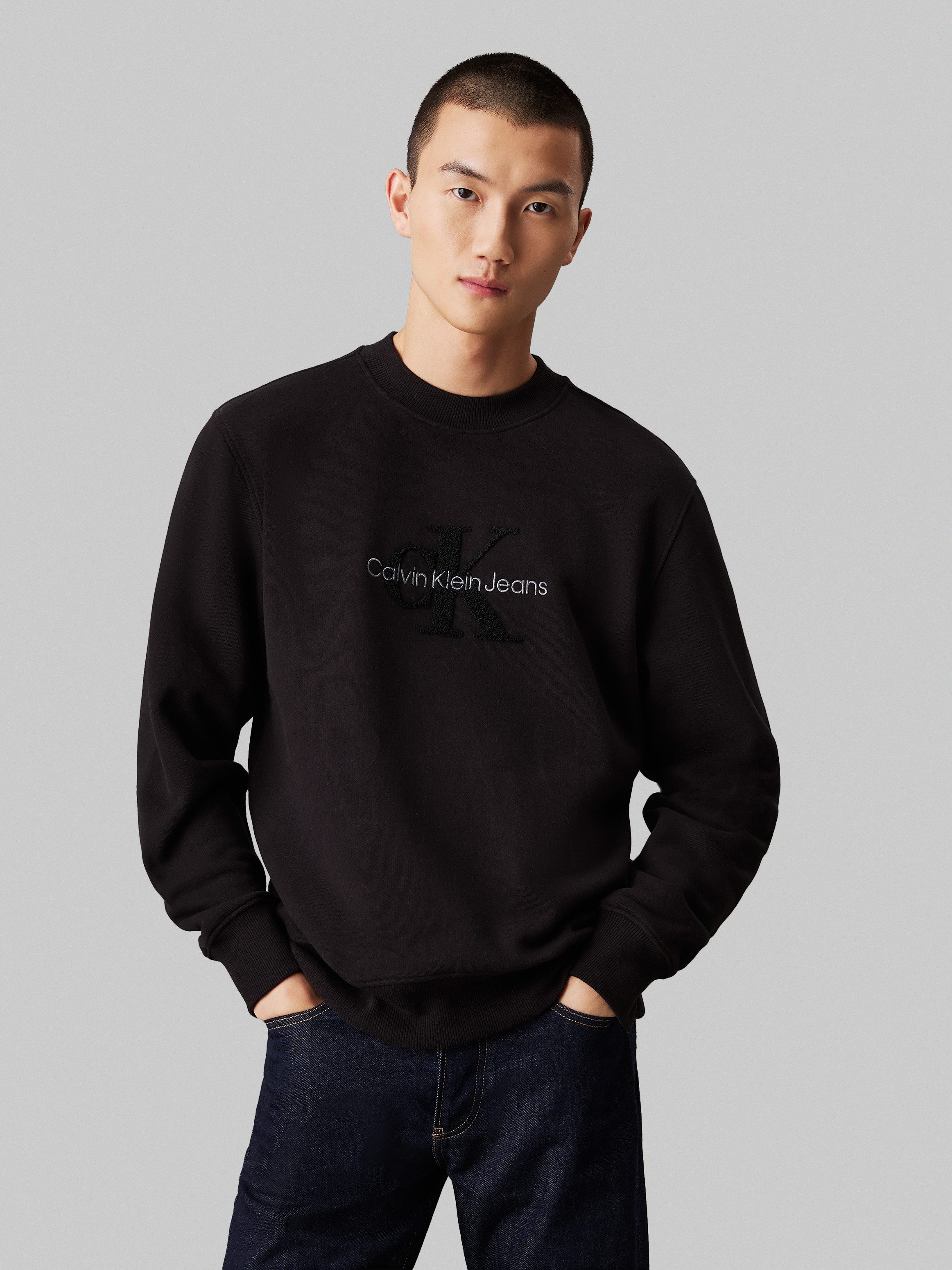 Calvin Klein Jeans Sweatshirt CHENILLE MONOLOGO günstig online kaufen
