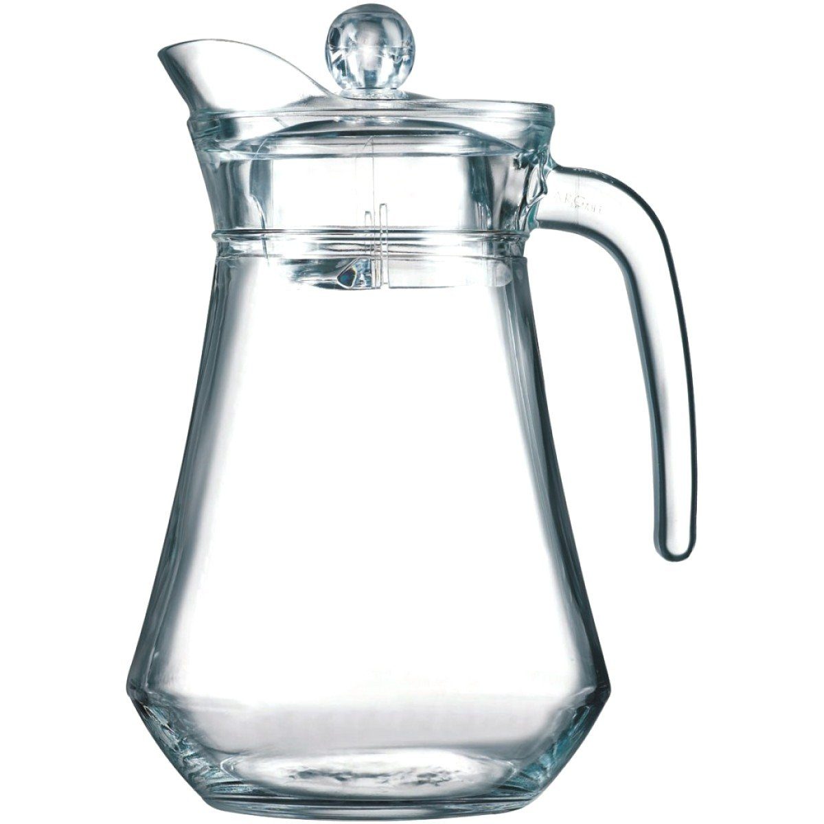 Emilja Wasserkrug Glaskrug Saftkrug Wasserkrug 1,3L mit Deckel