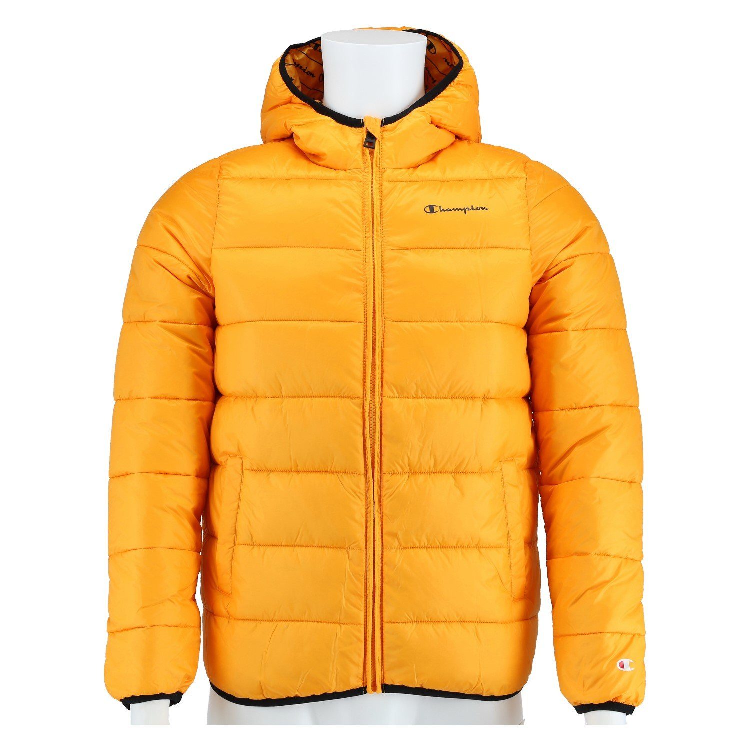 Champion Funktionsjacke Steppjacke (wattiert mit Kapuze) gelb Kinder