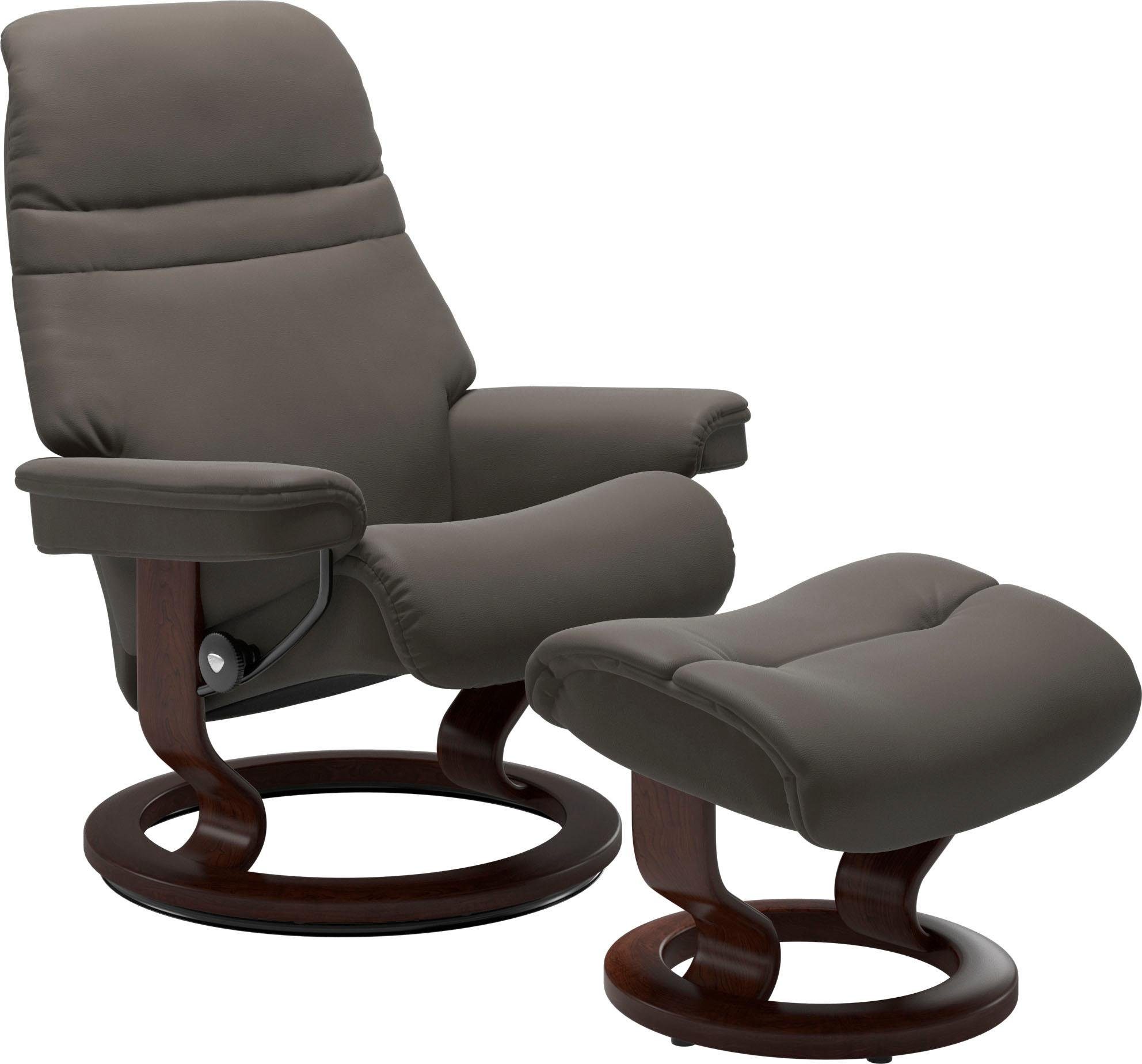 Relaxsessel Stressless® M, Classic Gestell Größe mit Braun Sunrise, Base,