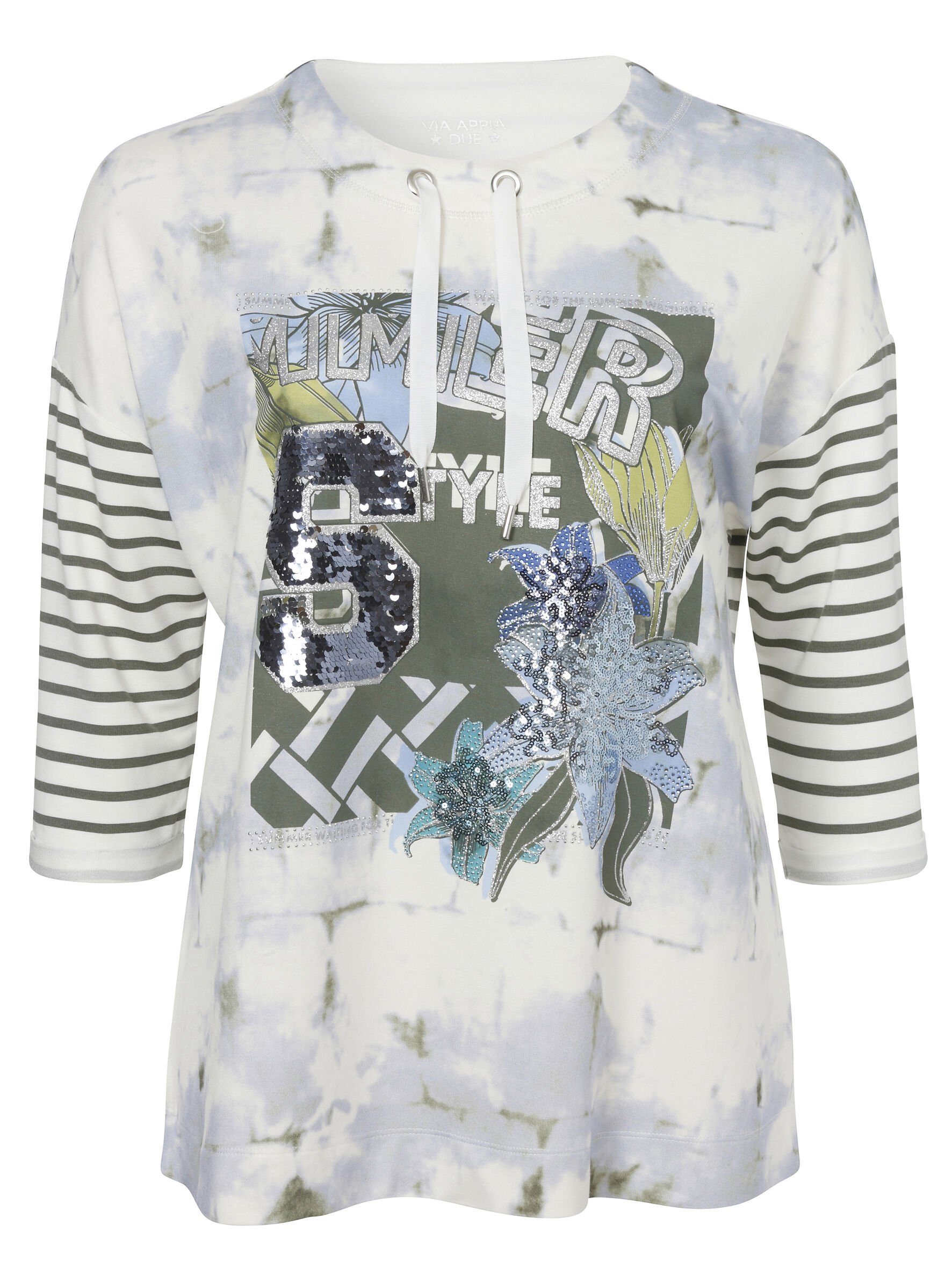 VIA APPIA DUE Sweatshirt Sportives mit Sweatshirt Motiv grafischem