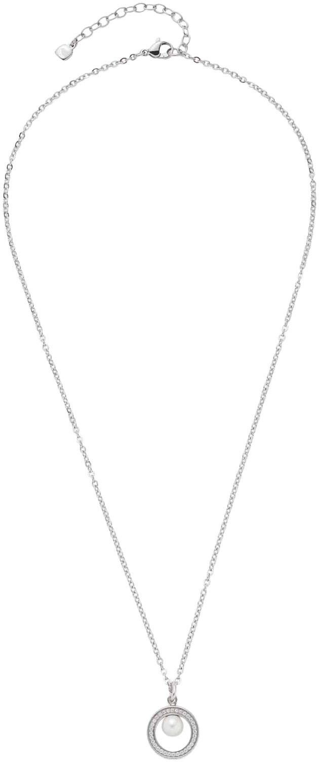 LEONARDO Kette mit Anhänger Halskette Anouka, mit Zirkonia (synth) - mit Pe günstig online kaufen