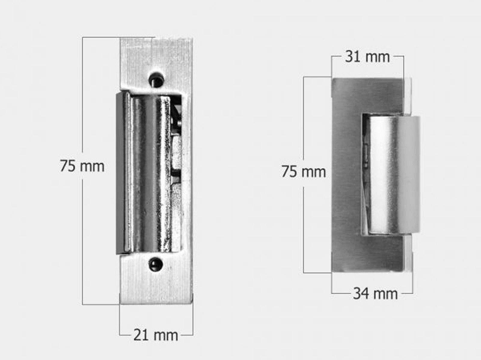 Elro Türöffner, Elektrischer Türöffner ohne Schließblech,12V, Höhe 7,5cm