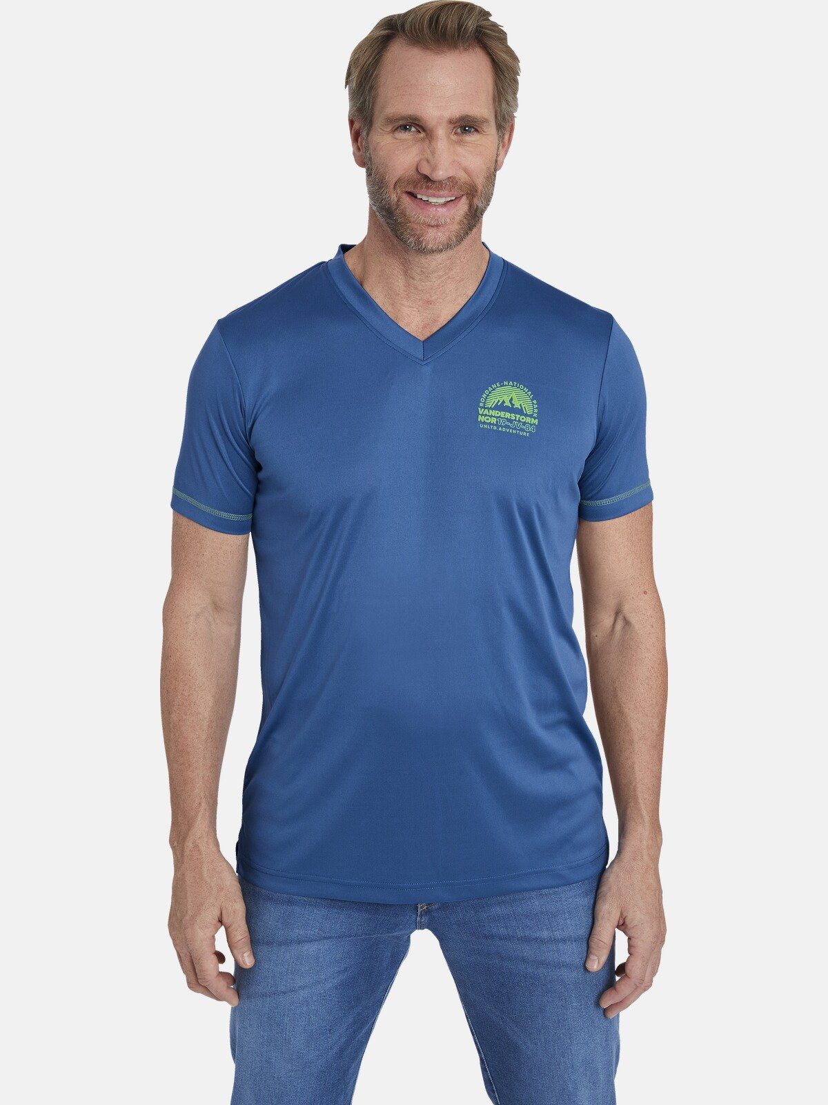 Jan Vanderstorm T-Shirt KLARIN haut- und pflegefreundlich blau