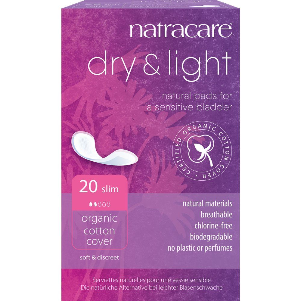 Natracare Slip-Einlage Dry Light Incontinence, 20 Stk.