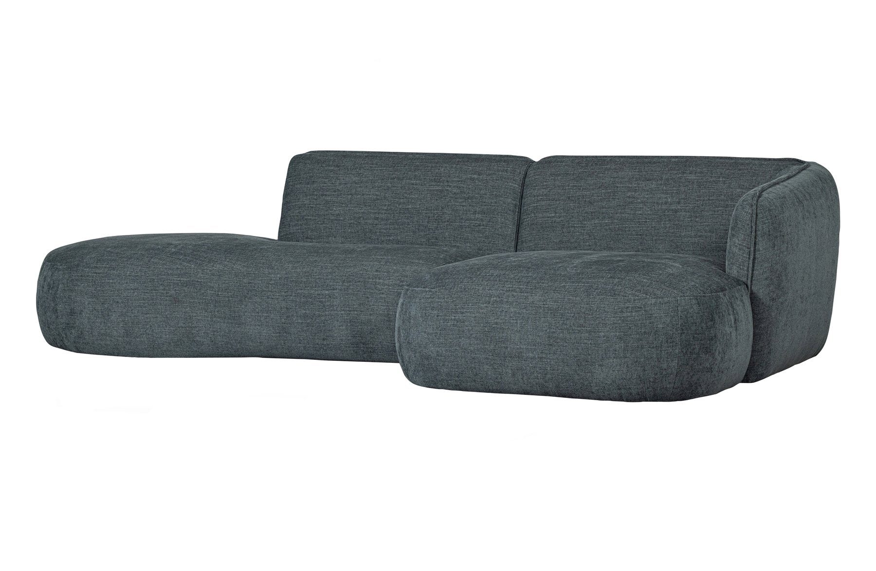 WOOOD rechts Sofa freistellbar Ecksofa - Blue/Green, Lounge Stoff Polly
