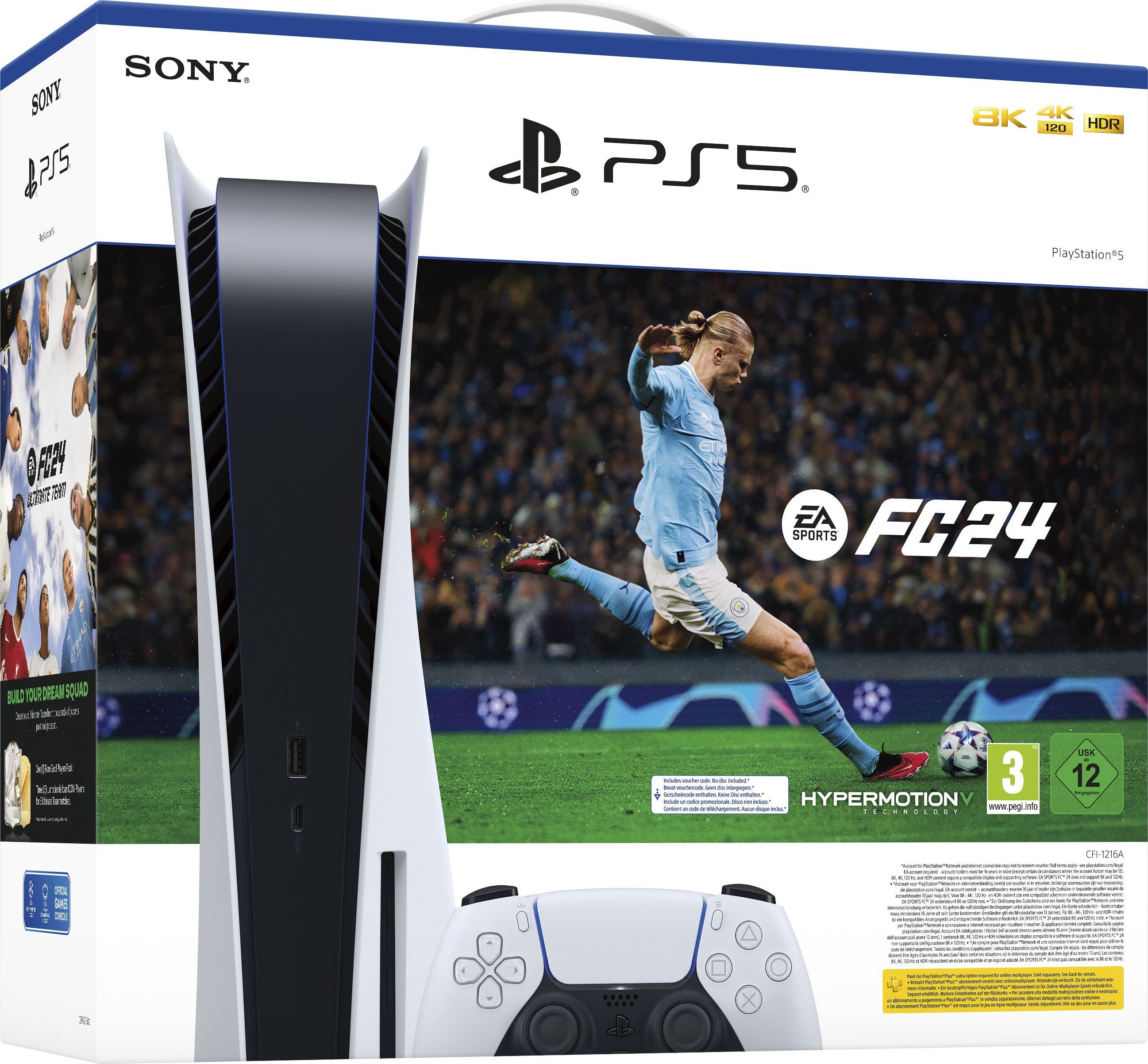 Sony PlayStation 5, Disk Edition + Sports EA (DLC) 24 FC