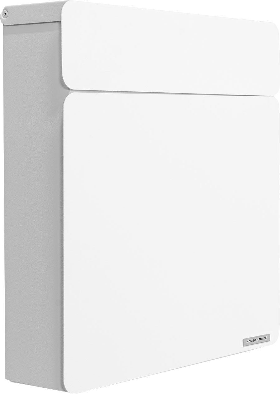 Spinder Design Briefkasten INBOX (1-St), Moderner, wetterfester Briefkasten aus pulverbeschichtetem Stahl