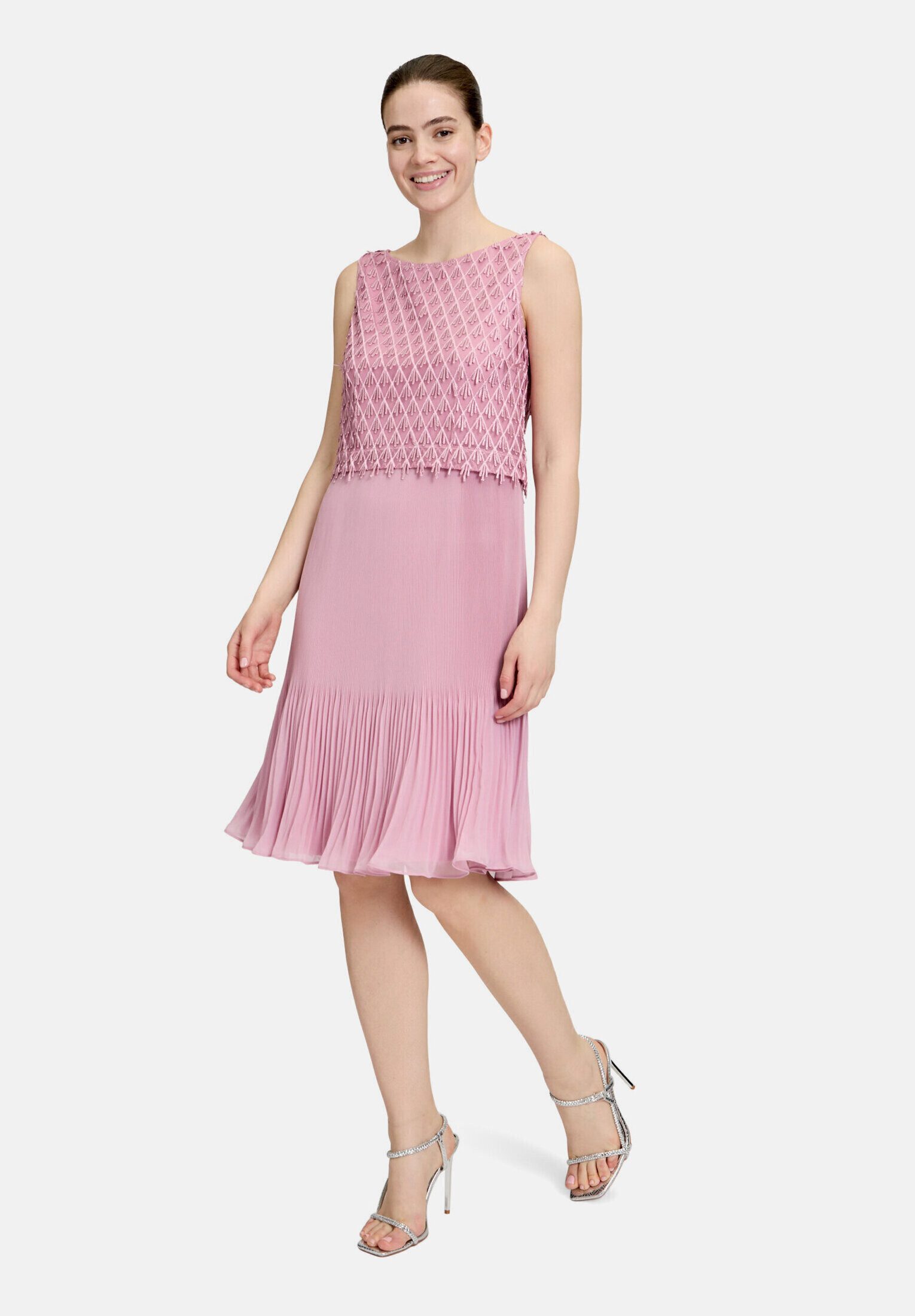 Vera Mont Cocktailkleid Damen mit Plissee Fransen