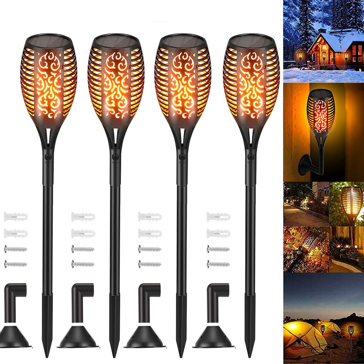 oyajia LED Solarleuchte LED Solarleuchte Wasserdichte günstig online kaufen