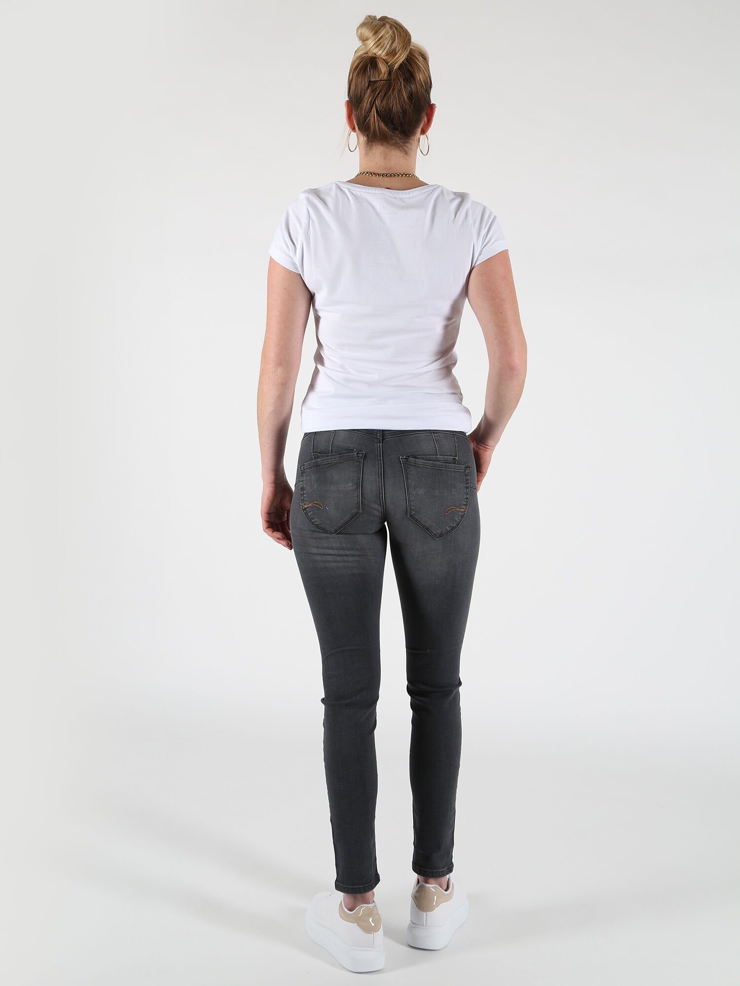 Miracle Skinny-fit-Jeans Florencia Denim Grey of