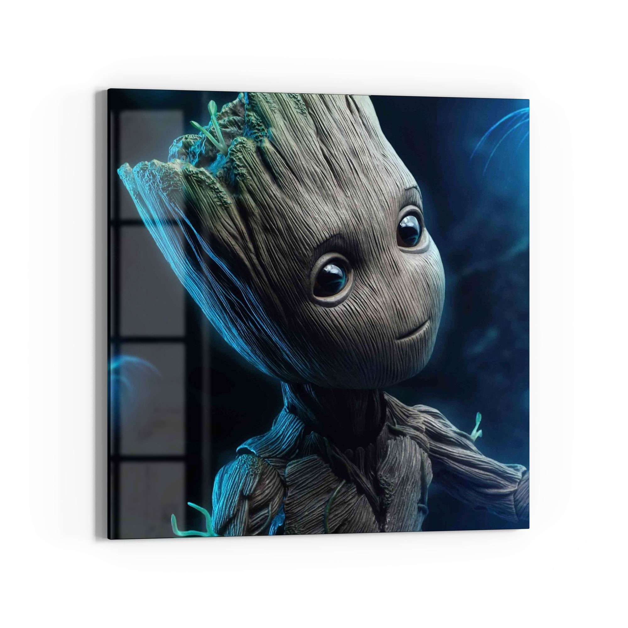 DEQORI Glasbild 'Niedlicher Baby Groot', 'Niedlicher günstig online kaufen