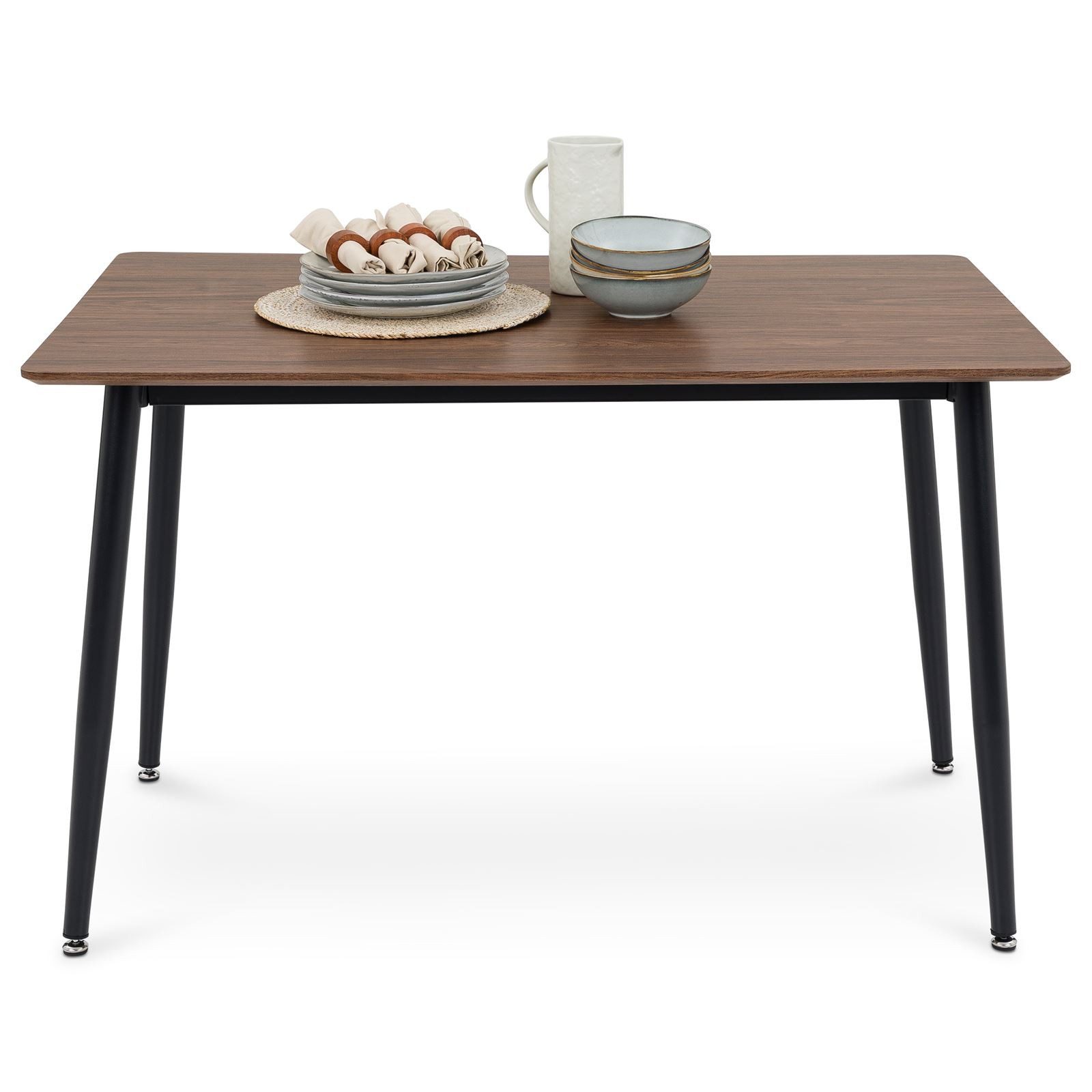 IDIMEX Esstisch NORA, Esszimmertisch 120x80 cm mit schwarzem Metallgestell günstig online kaufen