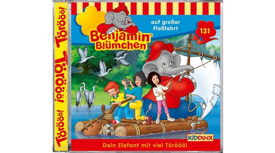 Kiddinx Hörspiel-CD Benjamin Blümchen 131 - auf großer Floßfahrt