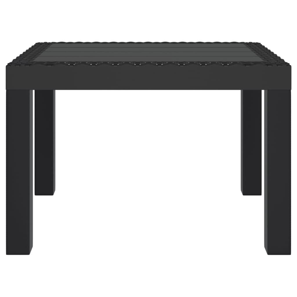 furnicato Gartentisch Anthrazit 59x47x40 cm PP (1-St), Robuster Outdoor-Tisch, stoßfest und stabil für den eigenen Balkon