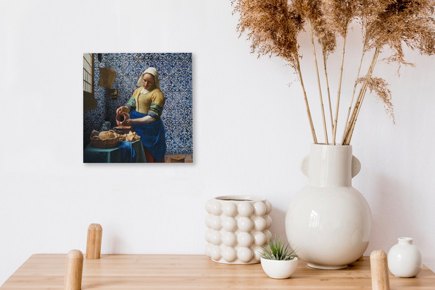 Bilder für St), Milchmädchen Vermeer Gemälde Wohnzimmer - Blau - Delfter Schlafzimmer Meister, OneMillionCanvasses® - (1 Alte - Gemälde Leinwand