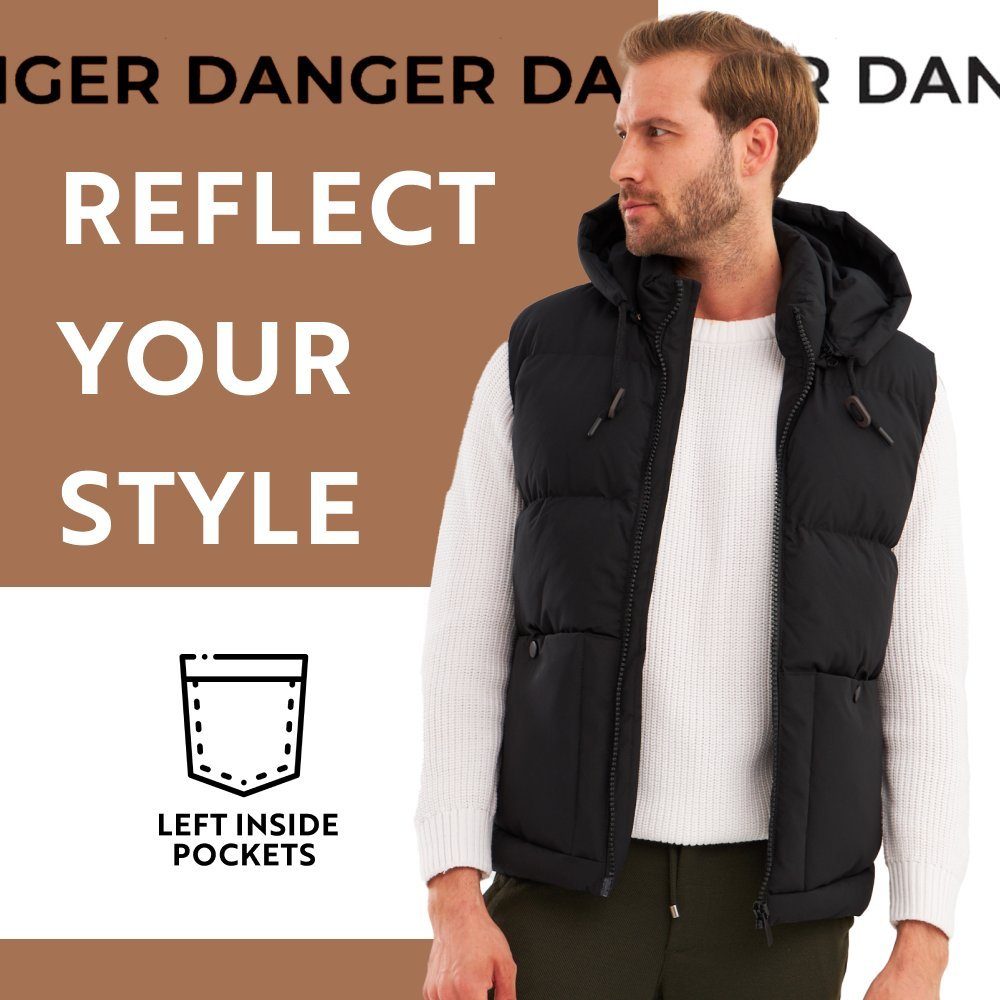 danger Jackett Danger Herren Weste wasserdicht und winddicht, Wasserdichte günstig online kaufen