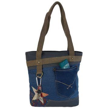 Sunsa Shopper Vintage Handtasche. Nachhaltig Shopper vegane Schultertasche, Vegane Tasche, Nachhaltig