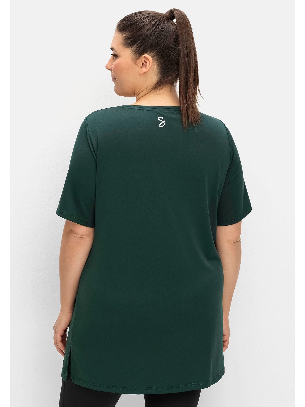 Sheego Longshirt Große Größen mit atmungsaktiver, schnelltrocknender Funktion