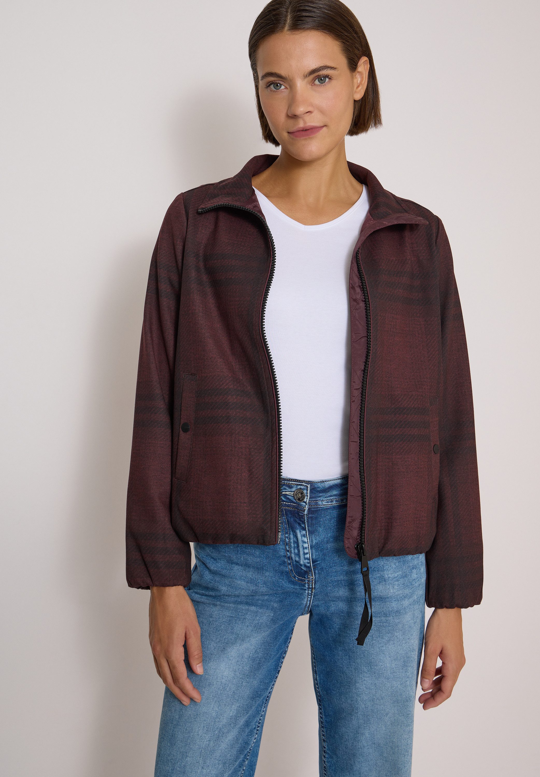 CECIL Blouson in angenehmen Materialmix