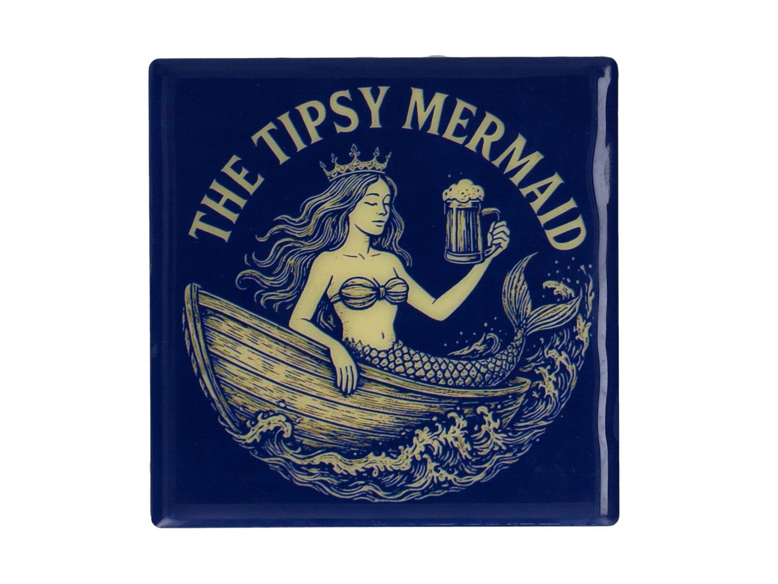 Giftcompany Platzset Love Tiles Untersetzer The Tipsy Mermaid blau 11x11cm