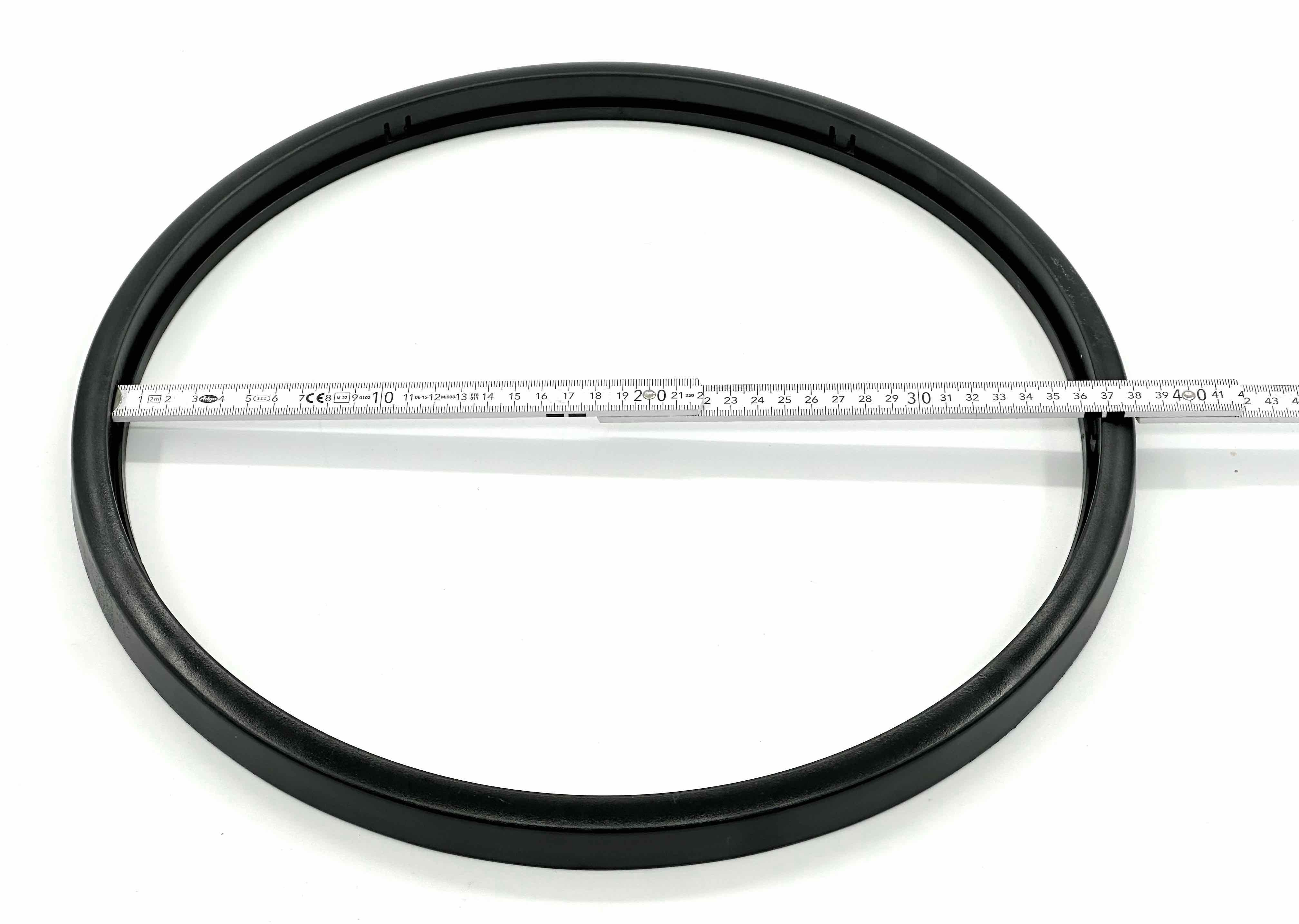 WESCO Einbaumülleimer WESCO® Bodenring schwarz zu Pushboy 50 ltr.
