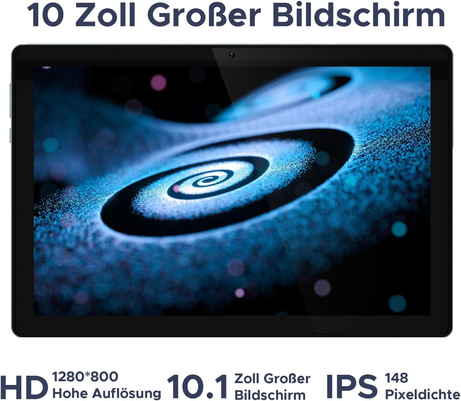 DOOGEE U10 Tablet 10 Zoll, Android Tablet, 4GB RAM+128GB ROM kinder Tablet (10.1", 128 GB, Android 15, WIFI, 16GB RAM (4 + 12 GB erweitert), Widevine L1, WiFi 6, 5060mAh)