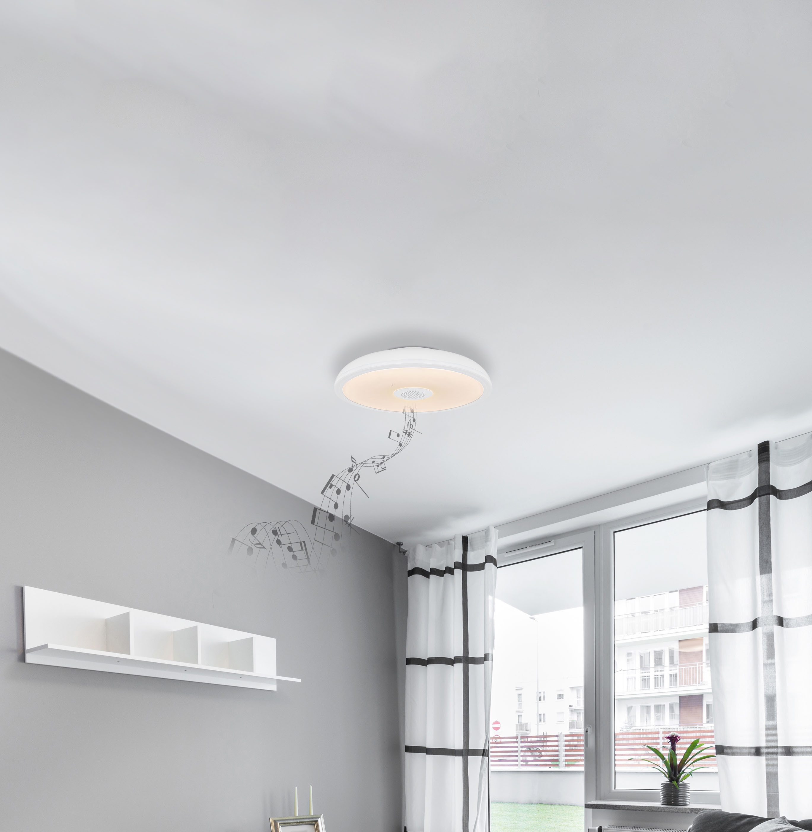 GLOBO LIGHTING LED Deckenleuchte RAFFY, Bluetooth, günstig online kaufen