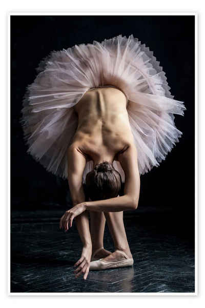 Posterlounge Poster Editors Choice, Schöne Ballerina verbeugt sich, Fotografie