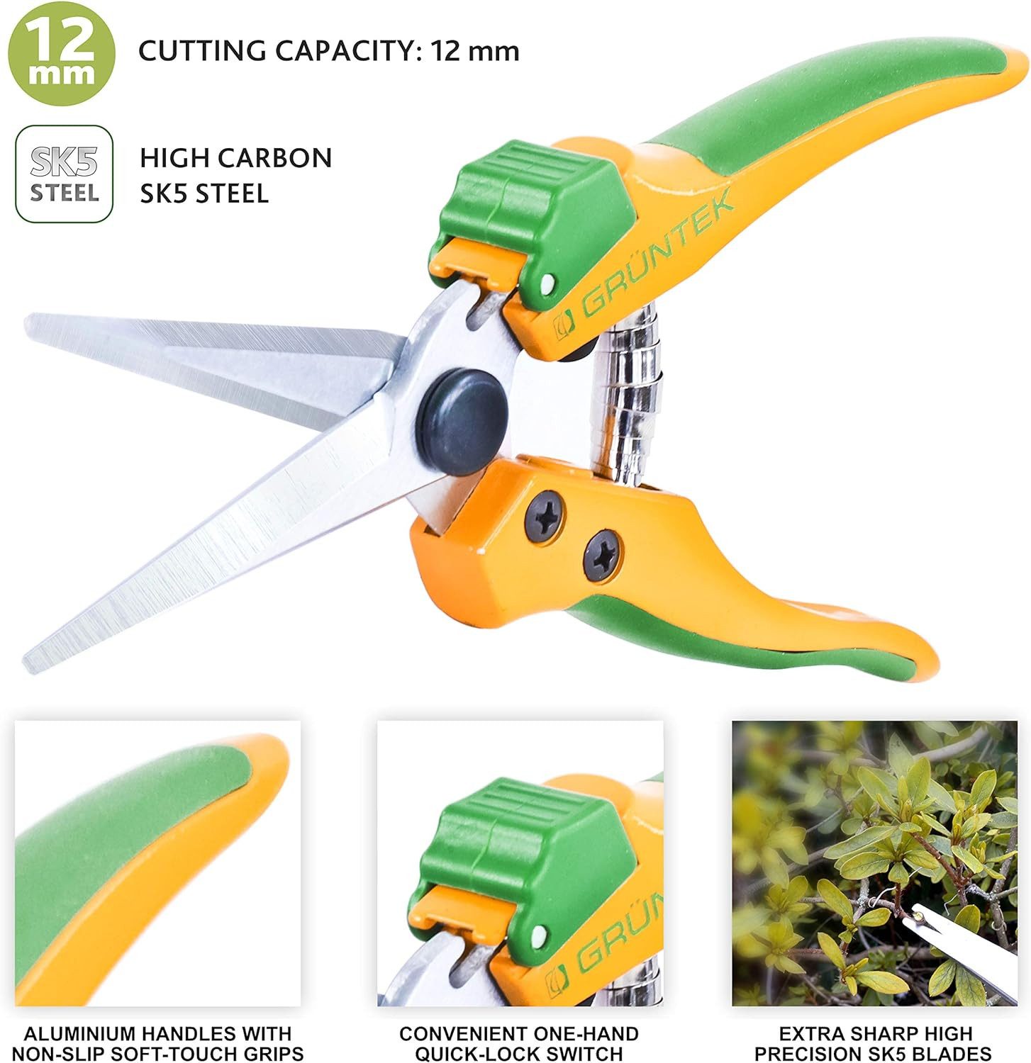 GRÜNTEK Gartenschere Blumenschere COLIBRI Long 195 günstig online kaufen