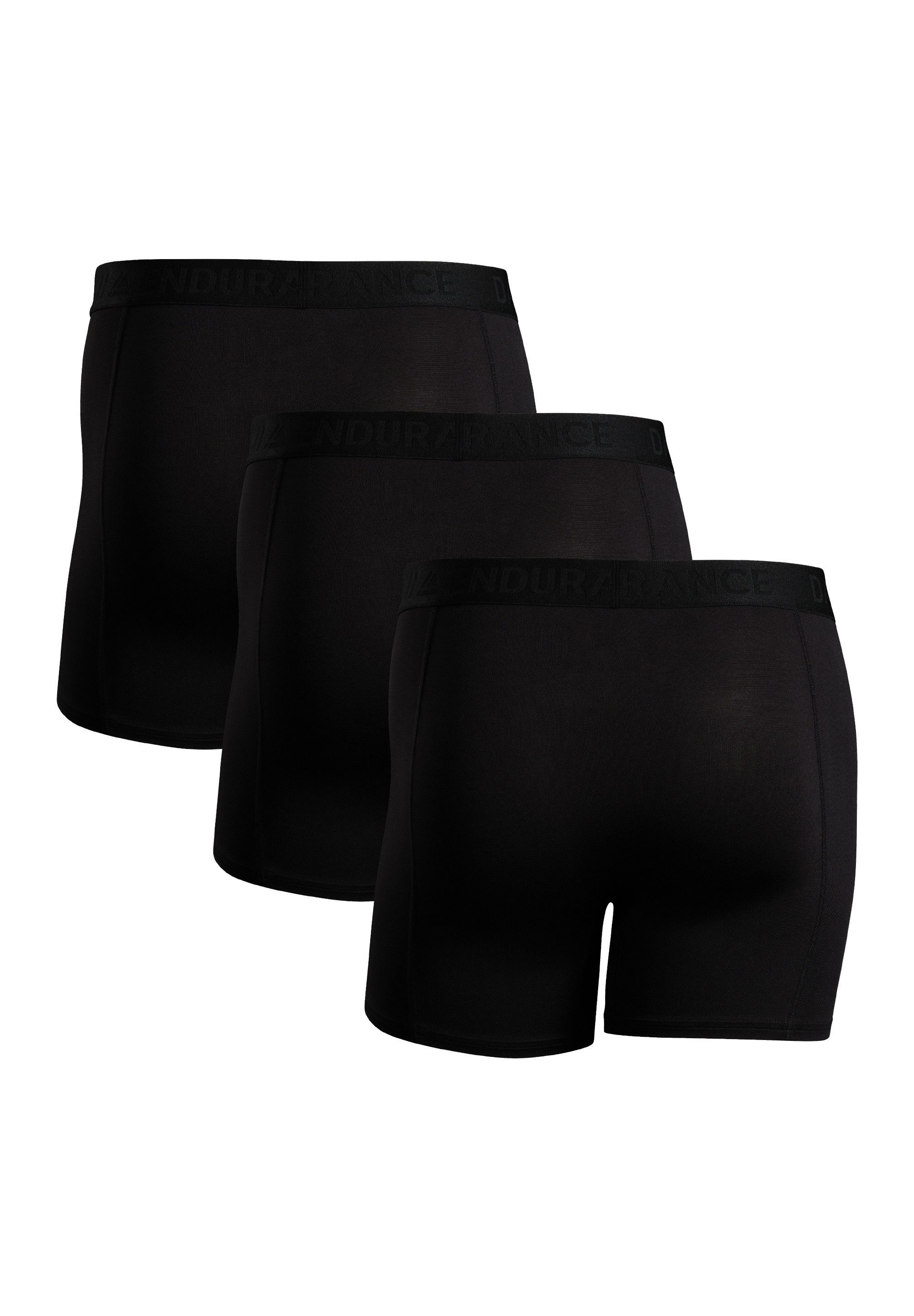 DANISH ENDURANCE Boxershorts Sports Trunks (3-St) Schnelltrocknende Sportunterhose, ohne Aufrollen & Verrutschen