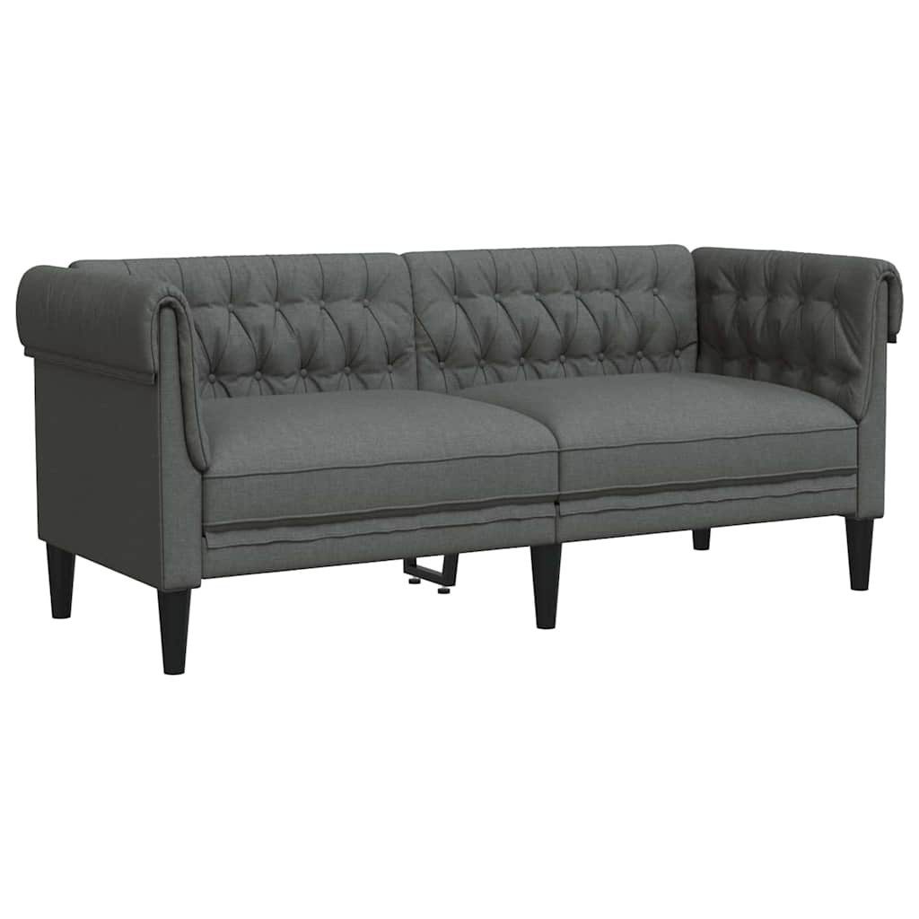 vidaXL Sofa Sofa Dunkelgrau 182,5 x 74,5 x 74,5 cm Polyester, 1 Teile