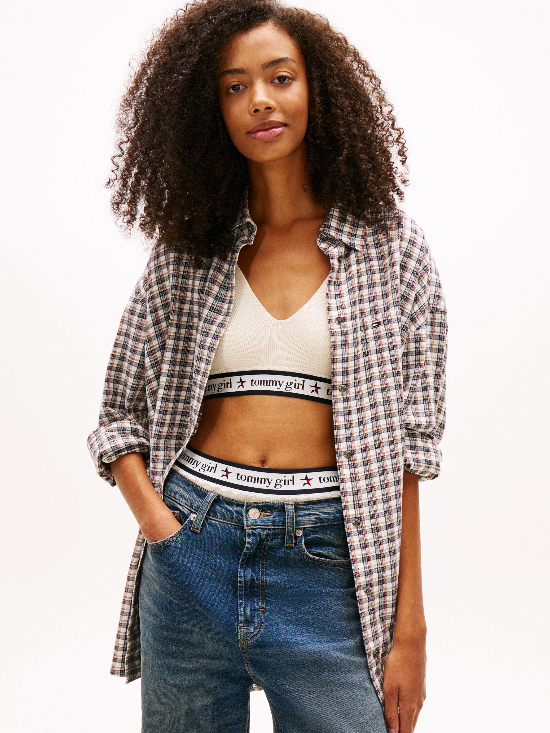 Tommy Jeans Karobluse TJW OVS CHIECKED SHIRT EXT günstig online kaufen