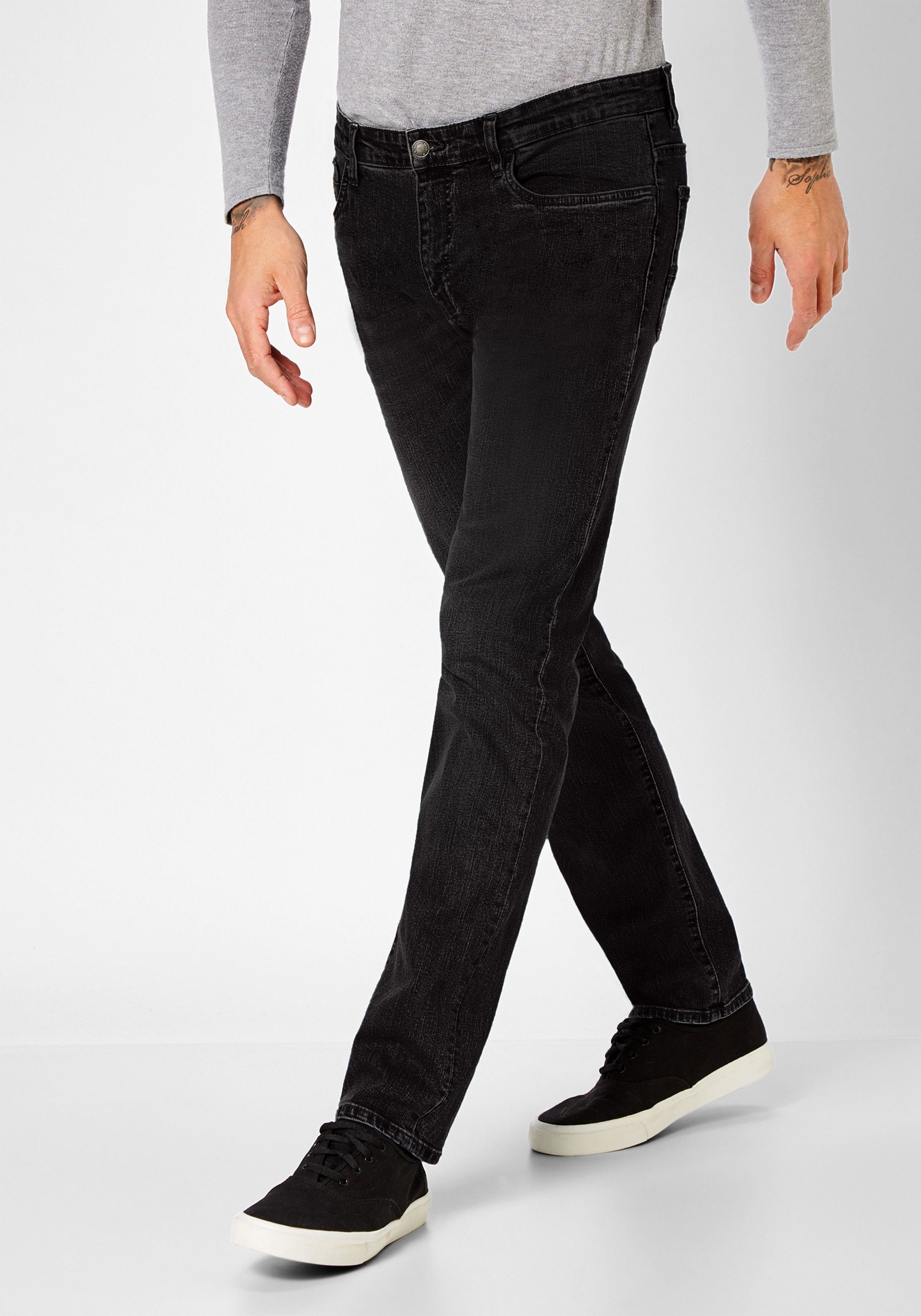 Redpoint 5-Pocket-Jeans Barrie Modern-Fit Denim Jeans Stone mit Stretchanteil Black