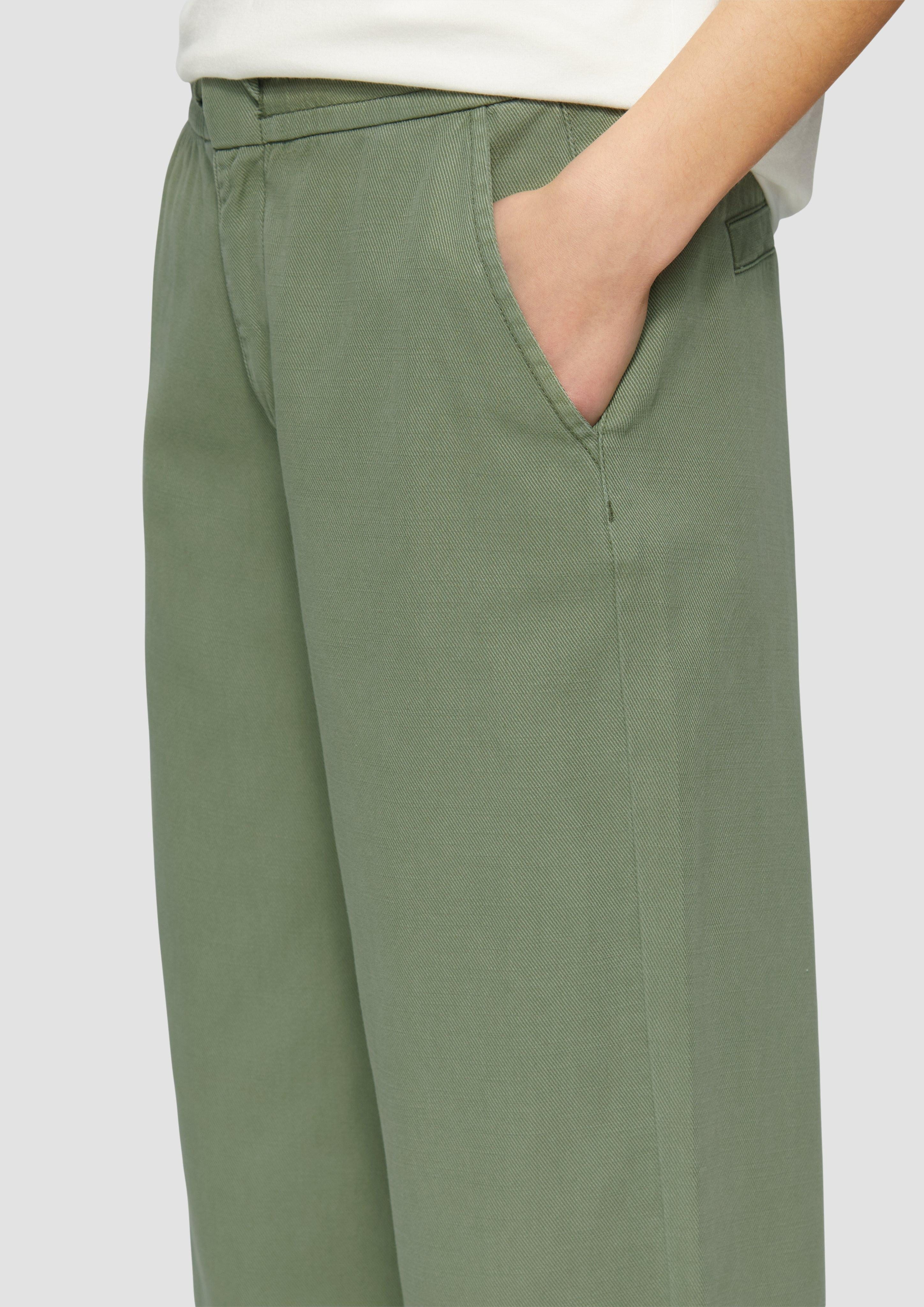 s.Oliver Stoffhose Relaxed-Fit-Twillhose mit Elastikbund und günstig online kaufen