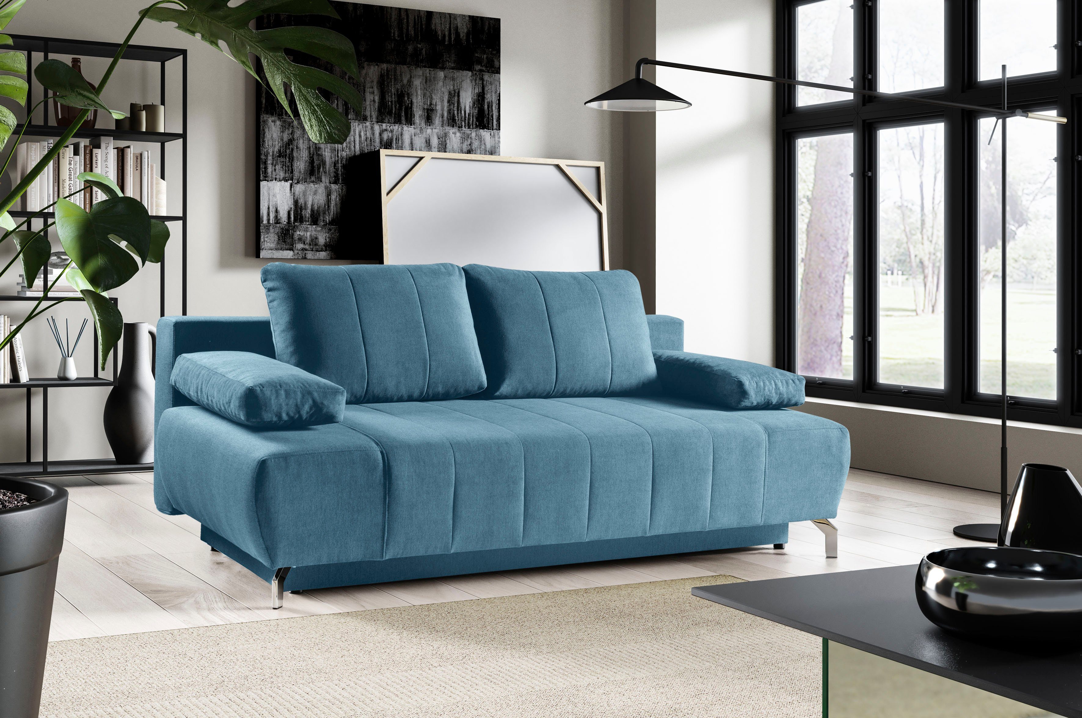 Troya, WERK2 Federkern & Schlafsofa Sofa Schlafcouch 2-Sitzer mit und Bettkasten