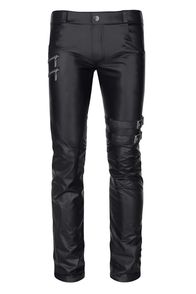 Regnes Fetish Planet Lederimitathose Herren-Hose in schwarz - L