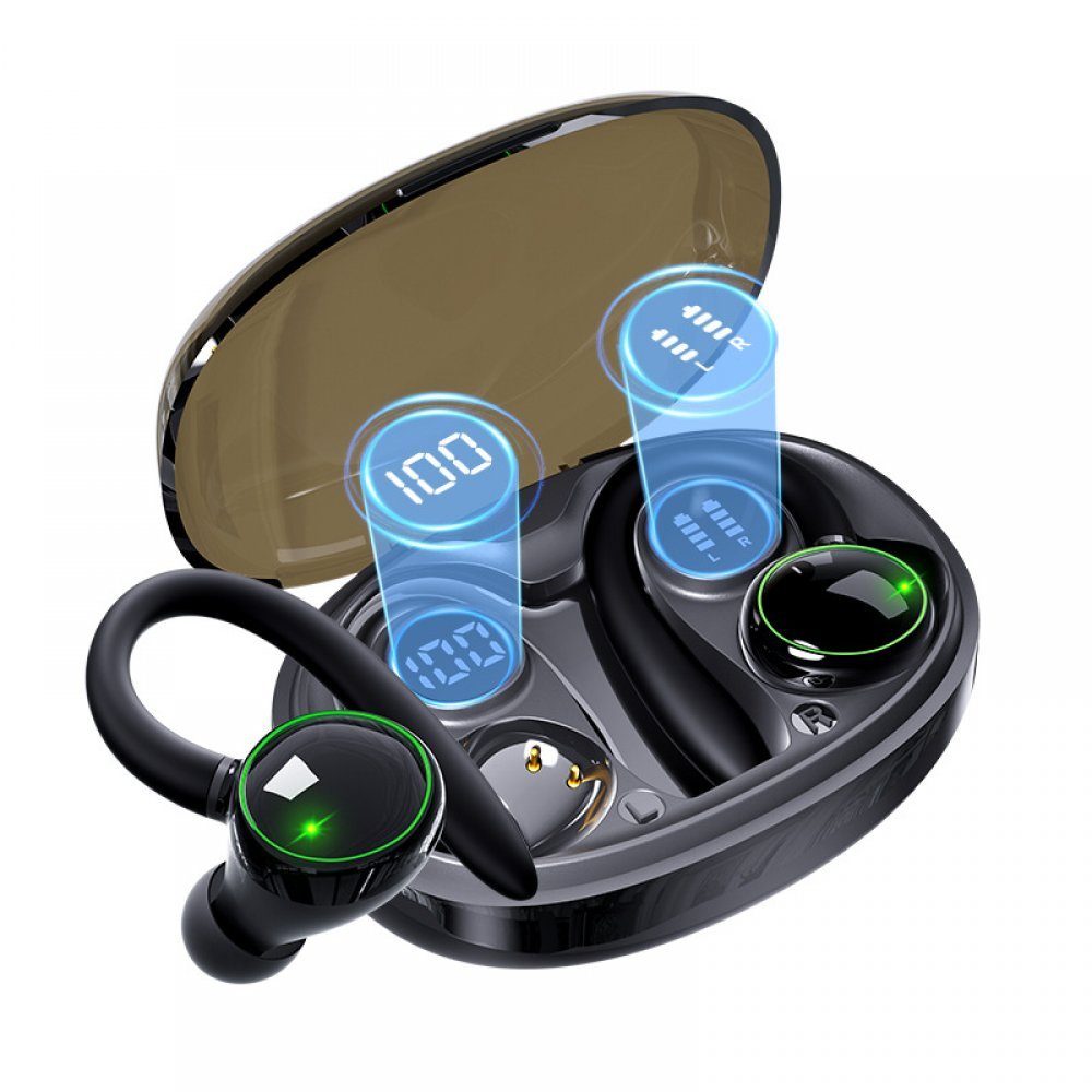 Bluetooth Bluetooth-Kopfhörer Sport Bluetooth mit Mikrofon 5.3 In-Ear-Kopfhörer MOUTEN