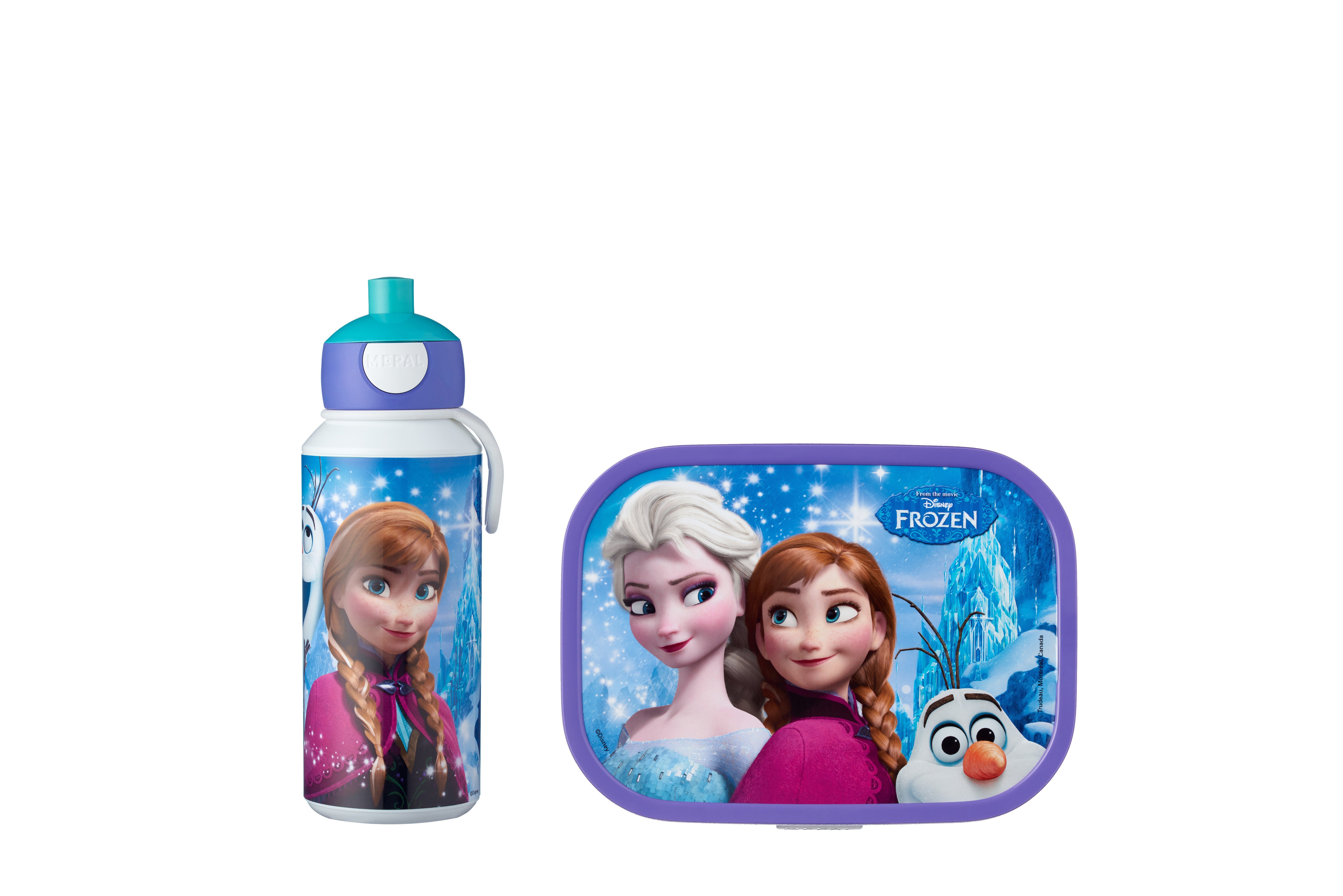 Mepal Lunchbox Pop-up Trinkflasche & Brotdose Set, kinderfreundlich, robust, Acrylnitril-Butadien-Styrol, praktische Kombination für unterwegs, ideal für Schule oder Ausflüge