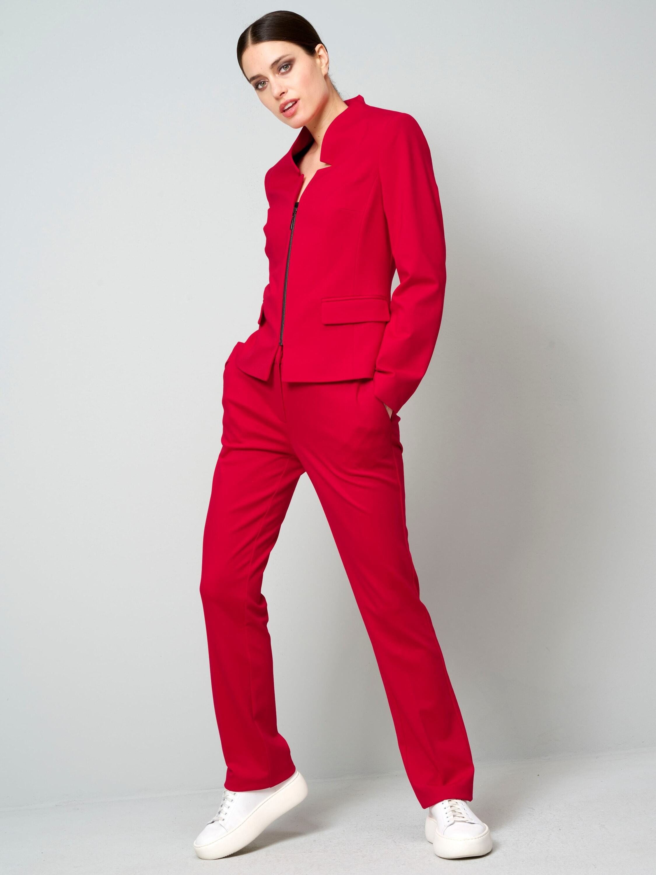 Alba Moda Kurzblazer Blazer mit Reißverschluss