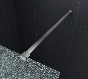 Home Systeme Walk-in-Dusche Duschtrennwand Klarglas Duschkabine Duschabtrennung Crushed Glas ESG