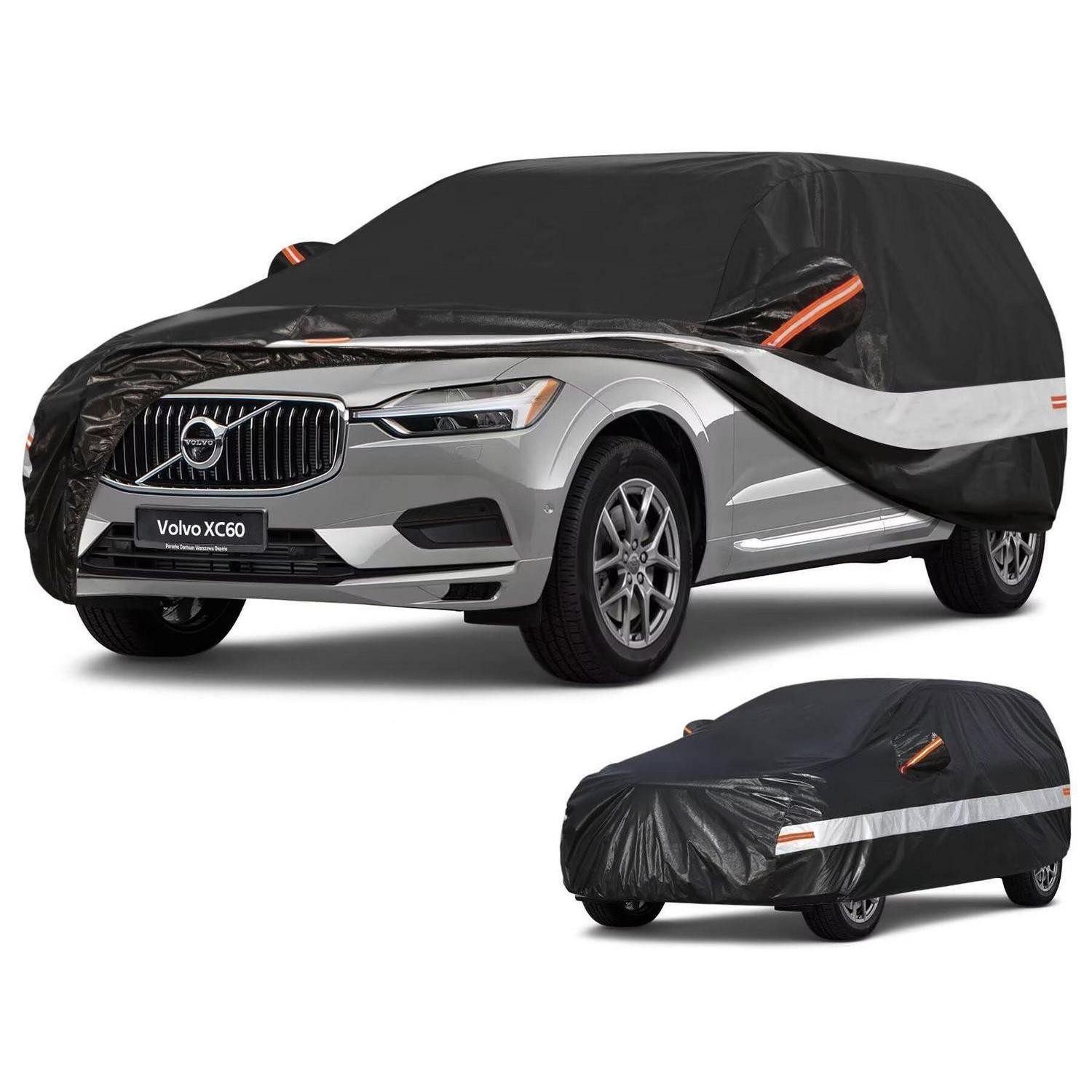 LuxusKollektion Autoplane Autoabdeckung SUV Vollgarage 10 Lagen Schwarz Passend für Volvo XC60