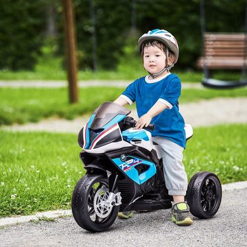 HOMCOM Elektro-Kindermotorrad Kindermotorrad, Elektromotorrad, 3 Musikmodi, 82,5 x 42 x 54cm, Belastbarkeit 30 kg, (1-tlg), inkl. Akku und Ladegerät