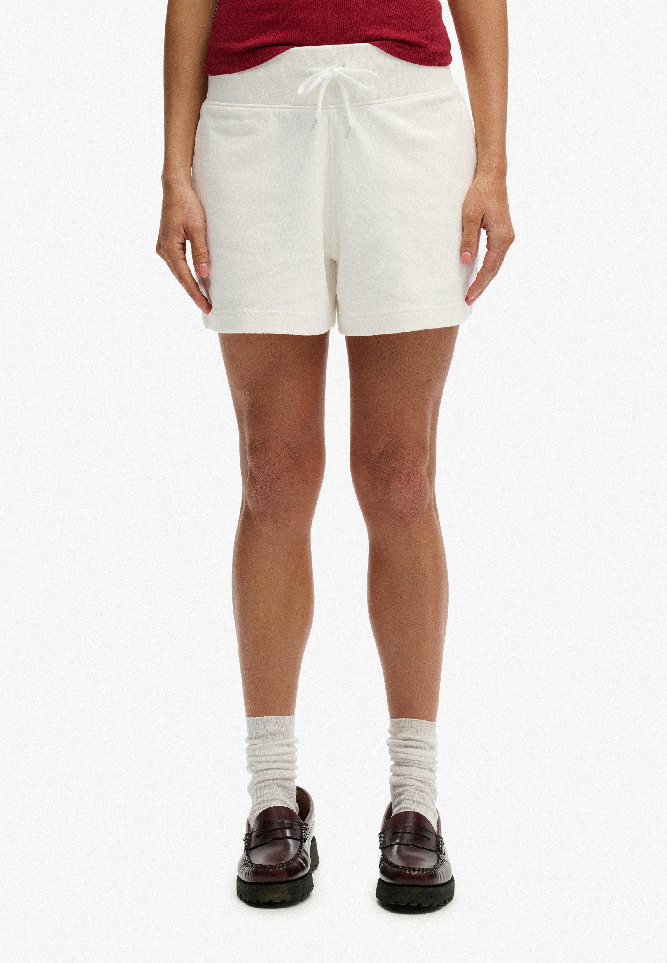 Superdry Shorts STUDIOS SWEAT SHORT Slim Fit, mit Tunnelzug, aus Baumwolle und Jersey, unifarben