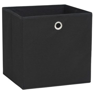 vidaXL Aufbewahrungsbox Aufbewahrungsboxen 4 Stk. Vliesstoff 28x28x28 cm Schwarz (4 St)