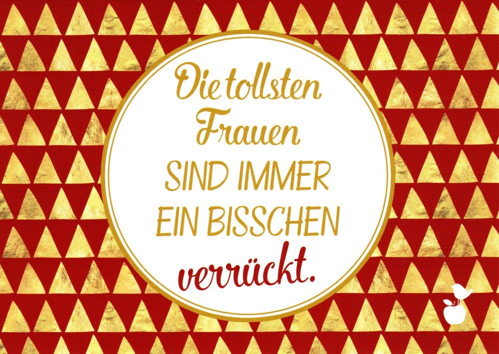 ᐅ Postkarte "Die tollsten Frauen sind immer ein bisschen verrückt" OTTO
