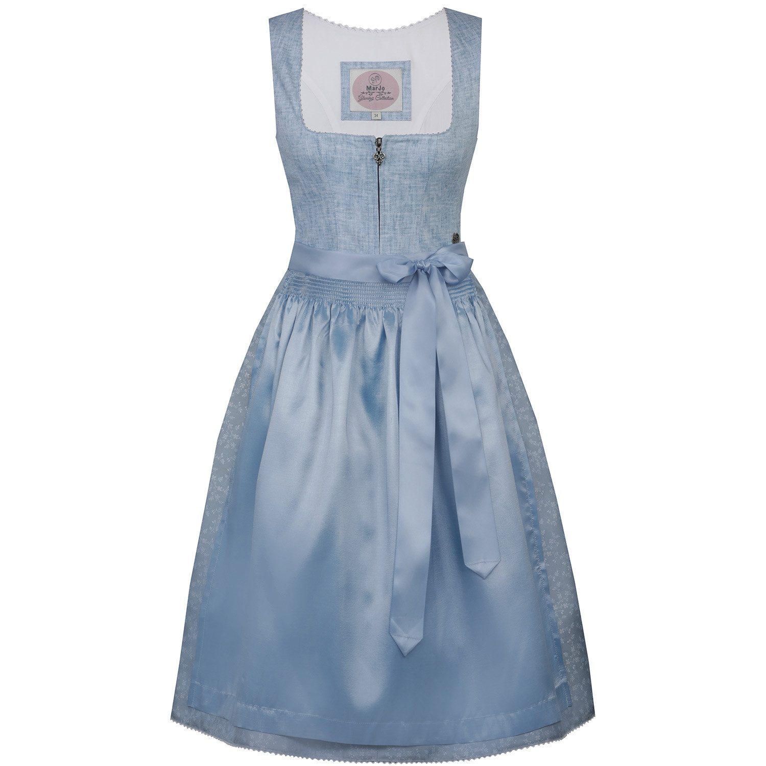 Dirndl MarJo Trachten 'Neubiberg' 919765, Babyblau 65cm
